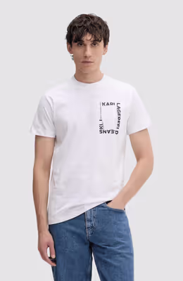 KLJ Slim Ss Frame Logo Tee