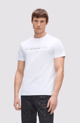 Klj Slim Stripes Logo Tee