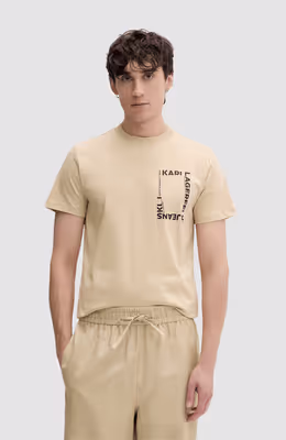 KLJ Slim Ss Frame Logo Tee