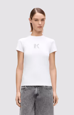 KLJ Slim Ss K Logo Tee