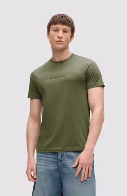 Klj Slim Stripes Logo Tee
