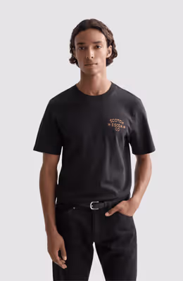 Chest artwork regular-fit T-shirt