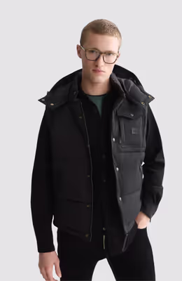 Hooded puffer vest