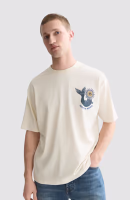 Front and back artwork loose-fit T-shirt