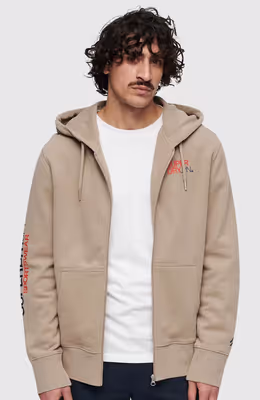 Sportswear Logo Loose Zip Hood