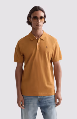 Seasonal core pique chest logo polo