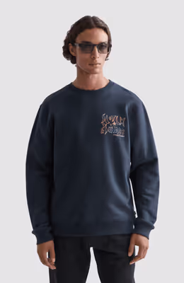 Front and back artwork regular-fit sweatshirt