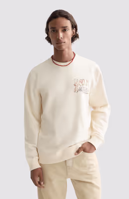 Front and back artwork regular-fit sweatshirt