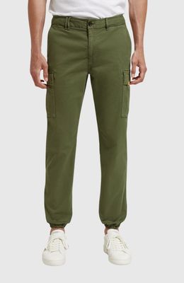 Stuart - Slim-Fit washed structured cargo pants