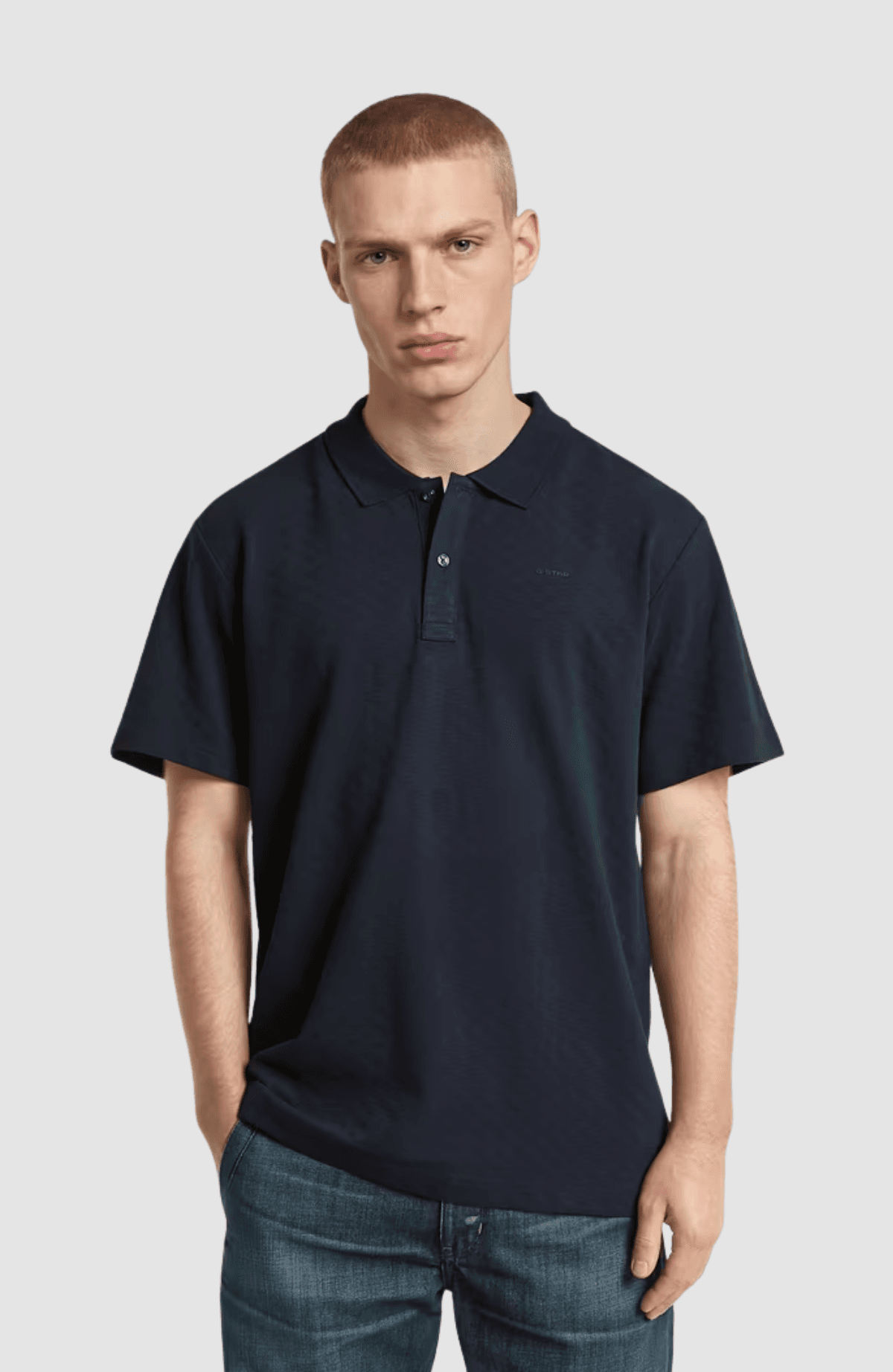 Core regular jacquard polo s\s