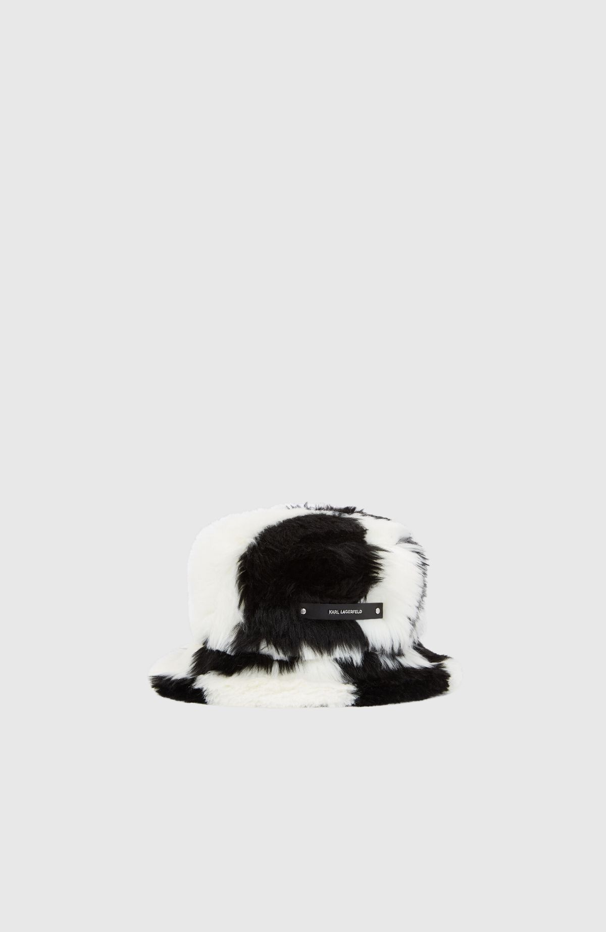 K/Check Faux Fur Buckethat