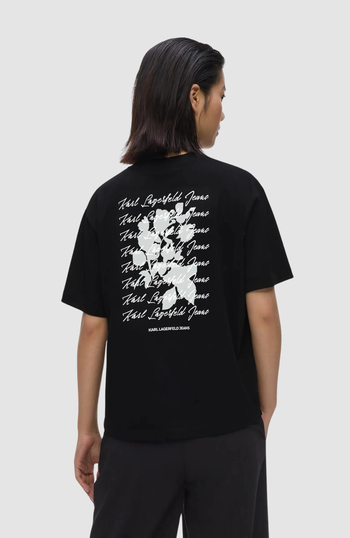 Klj Regular Tee Flocked Floral