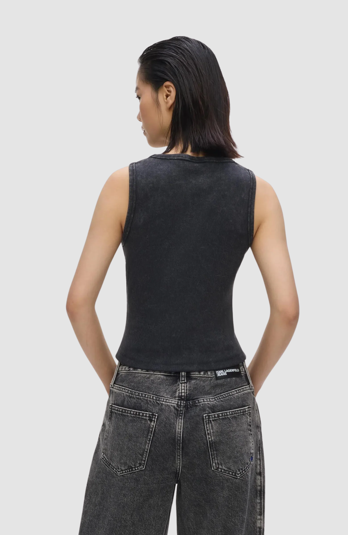 Klj Washed Rib Tank Top