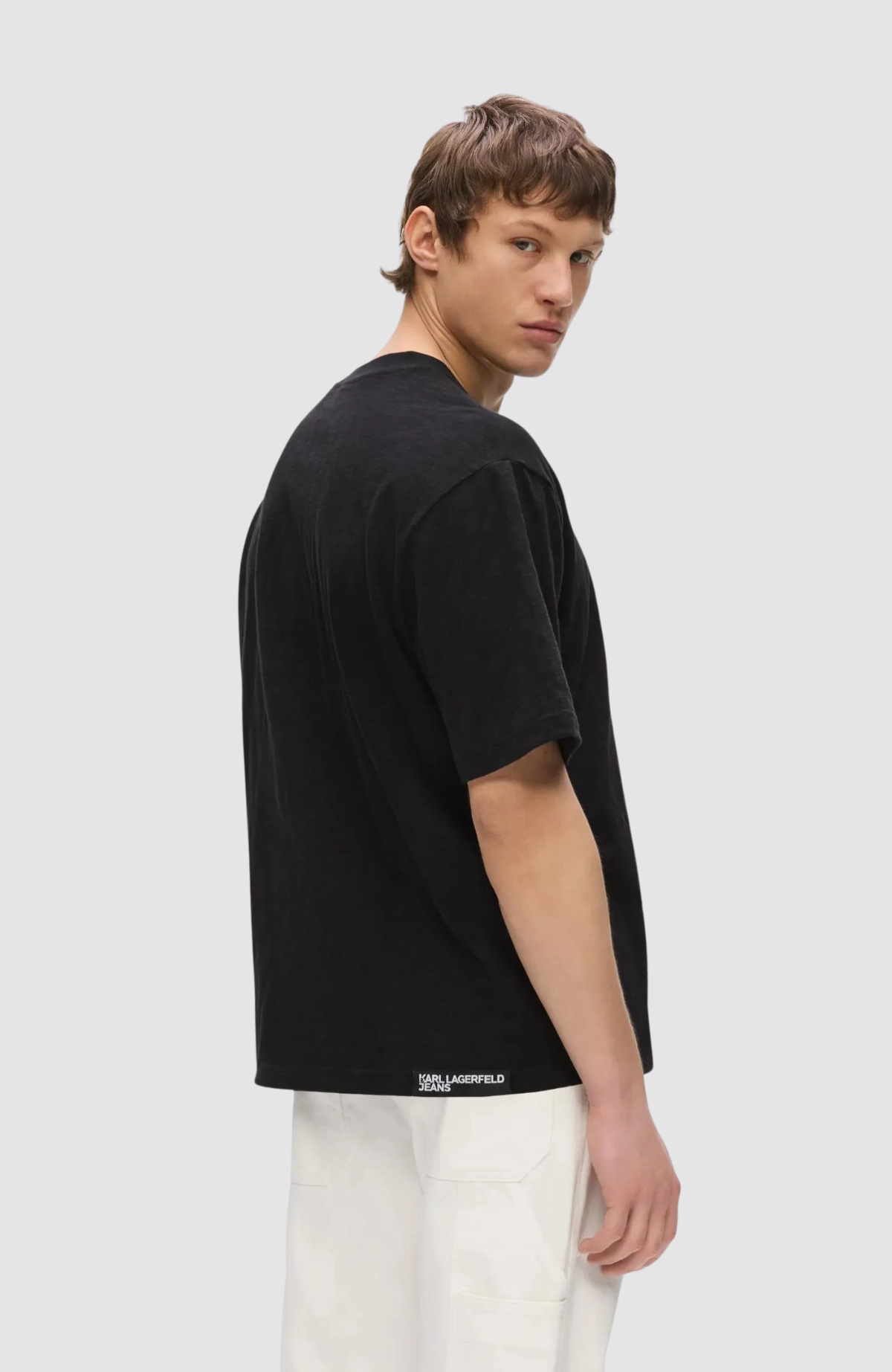 Klj Boxy Distressed Logo Tee