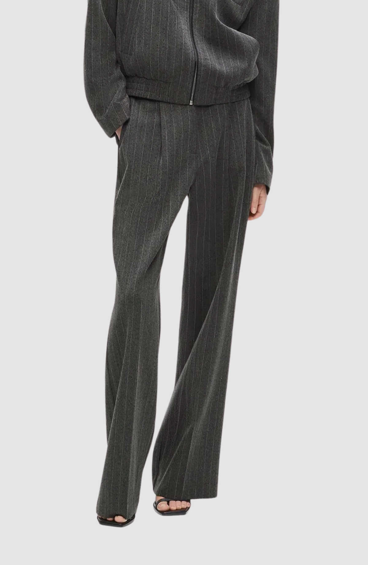Pinstripe Tailored Pants