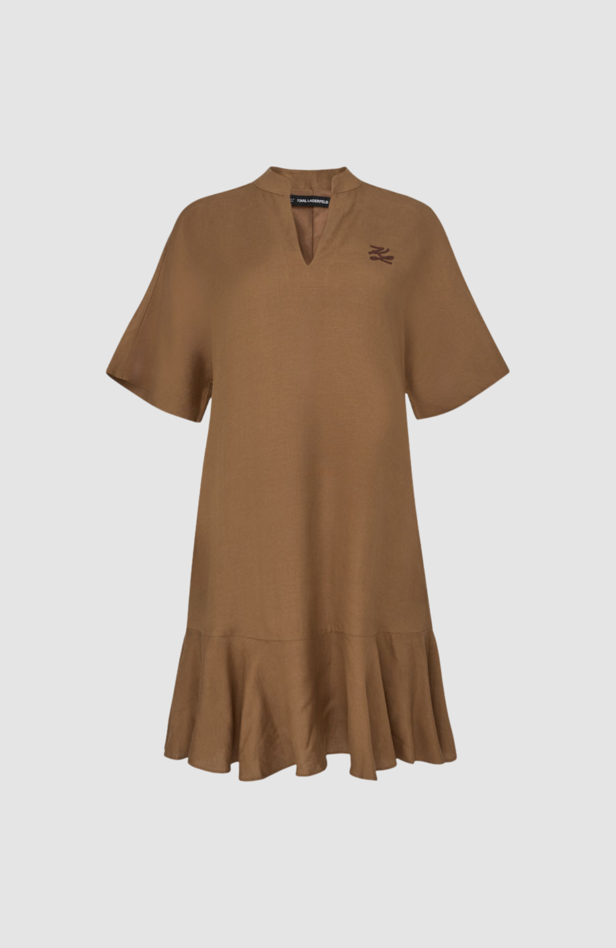 Linen Blend Shift Dress