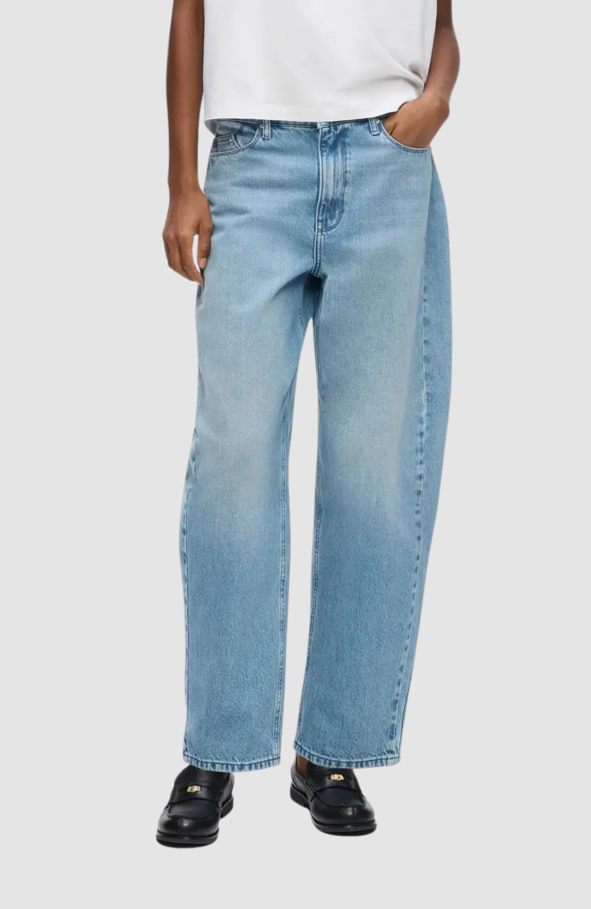 Barrel Denim Pants