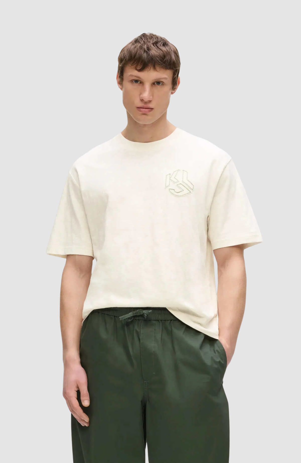 Klj Boxy Distressed Logo Tee