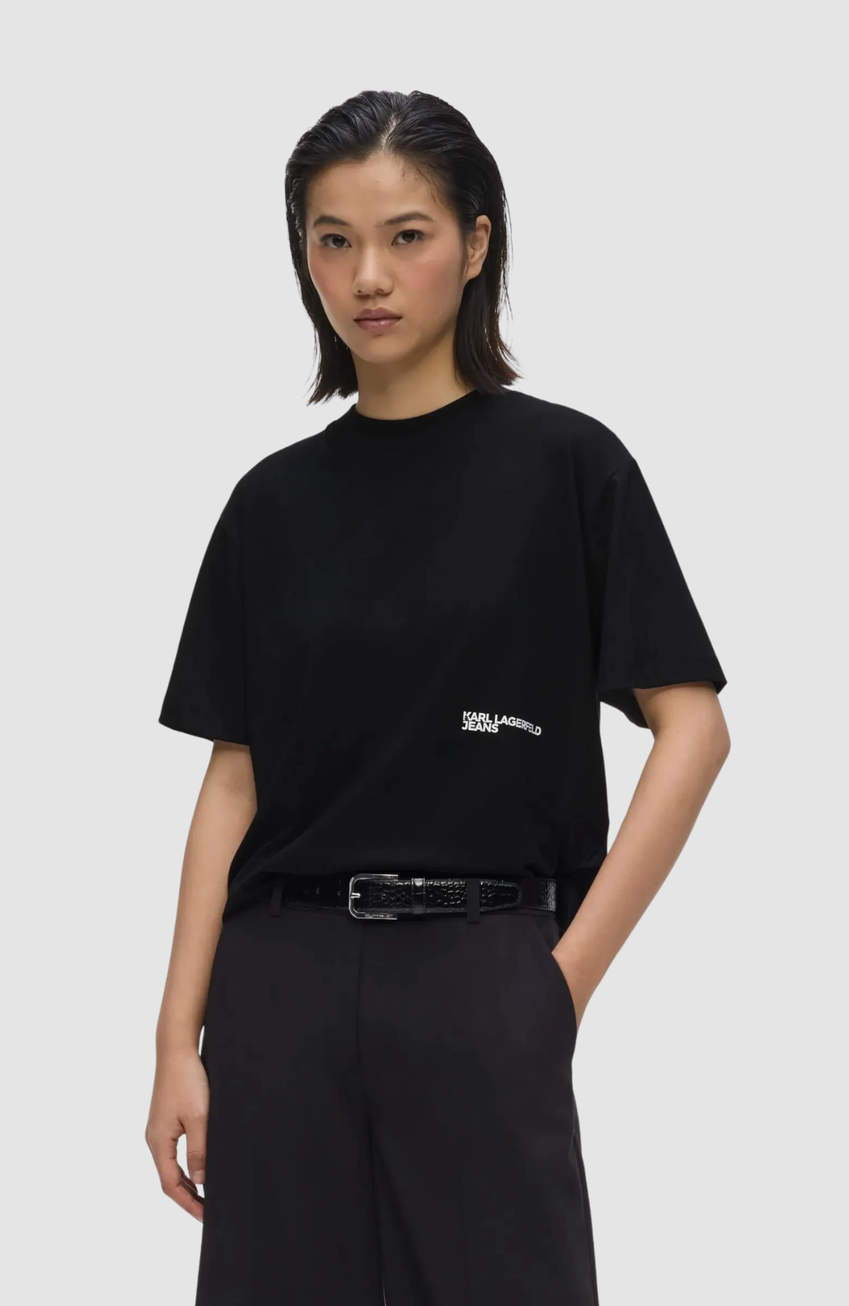 Klj Regular Tee Flocked Floral