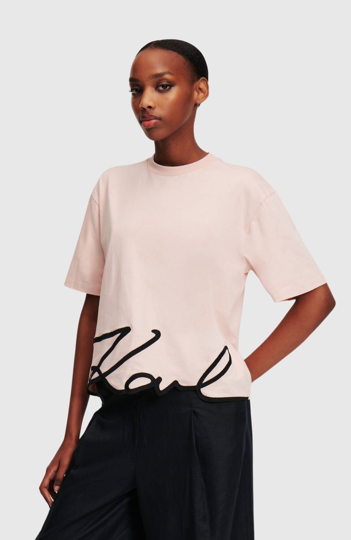 Karl Signature Hem T-Shirt