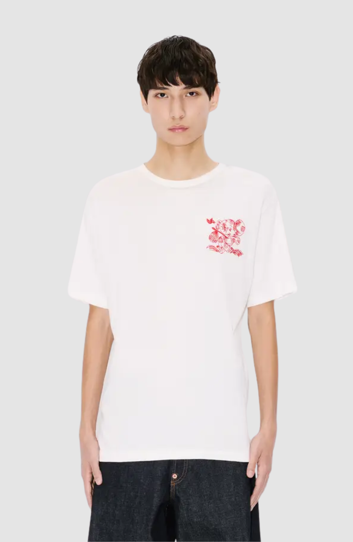 Kenzo Cartoon Outlined T-Shirt