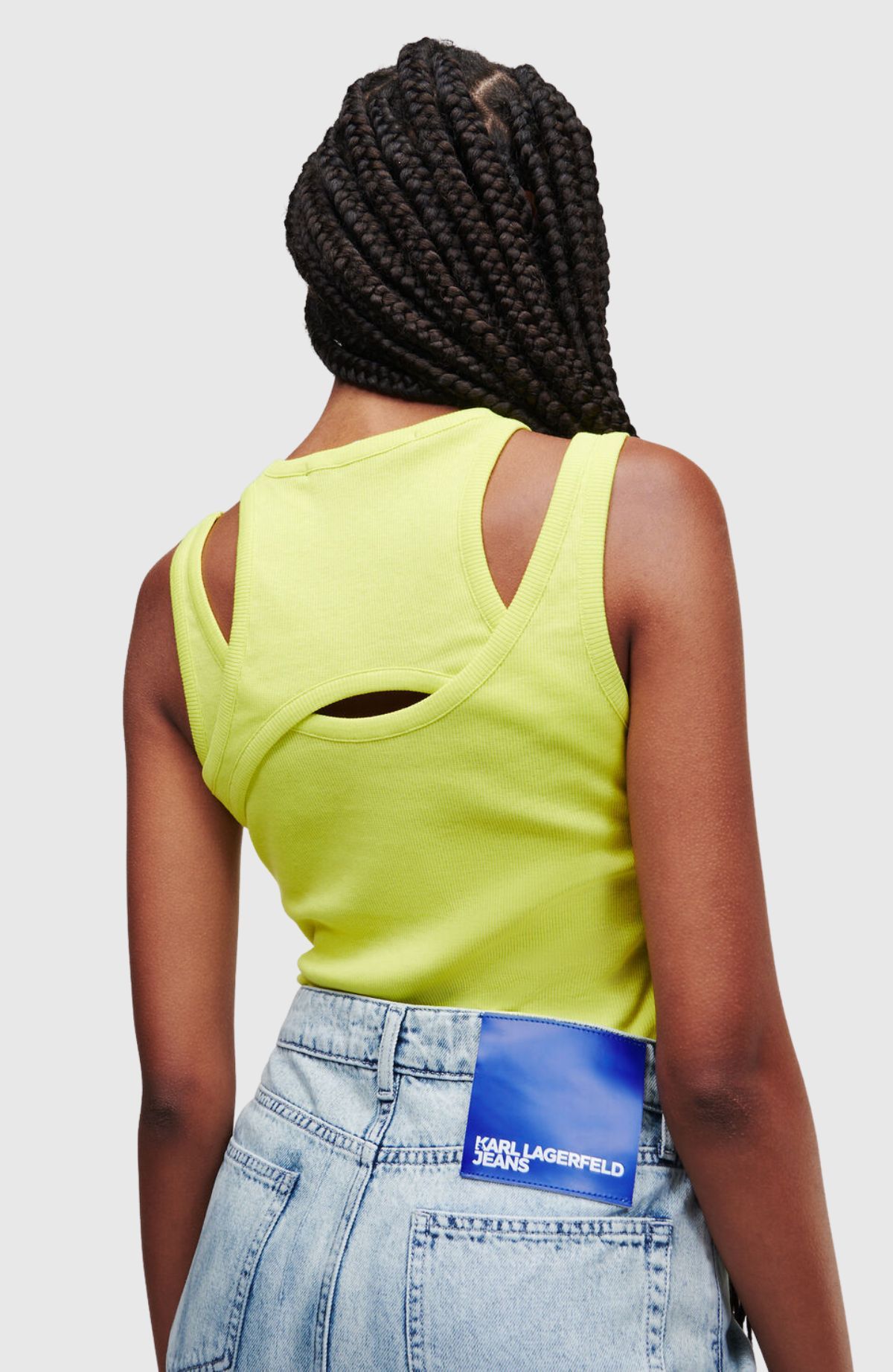 KLJ Layered Ribbed Tanktop