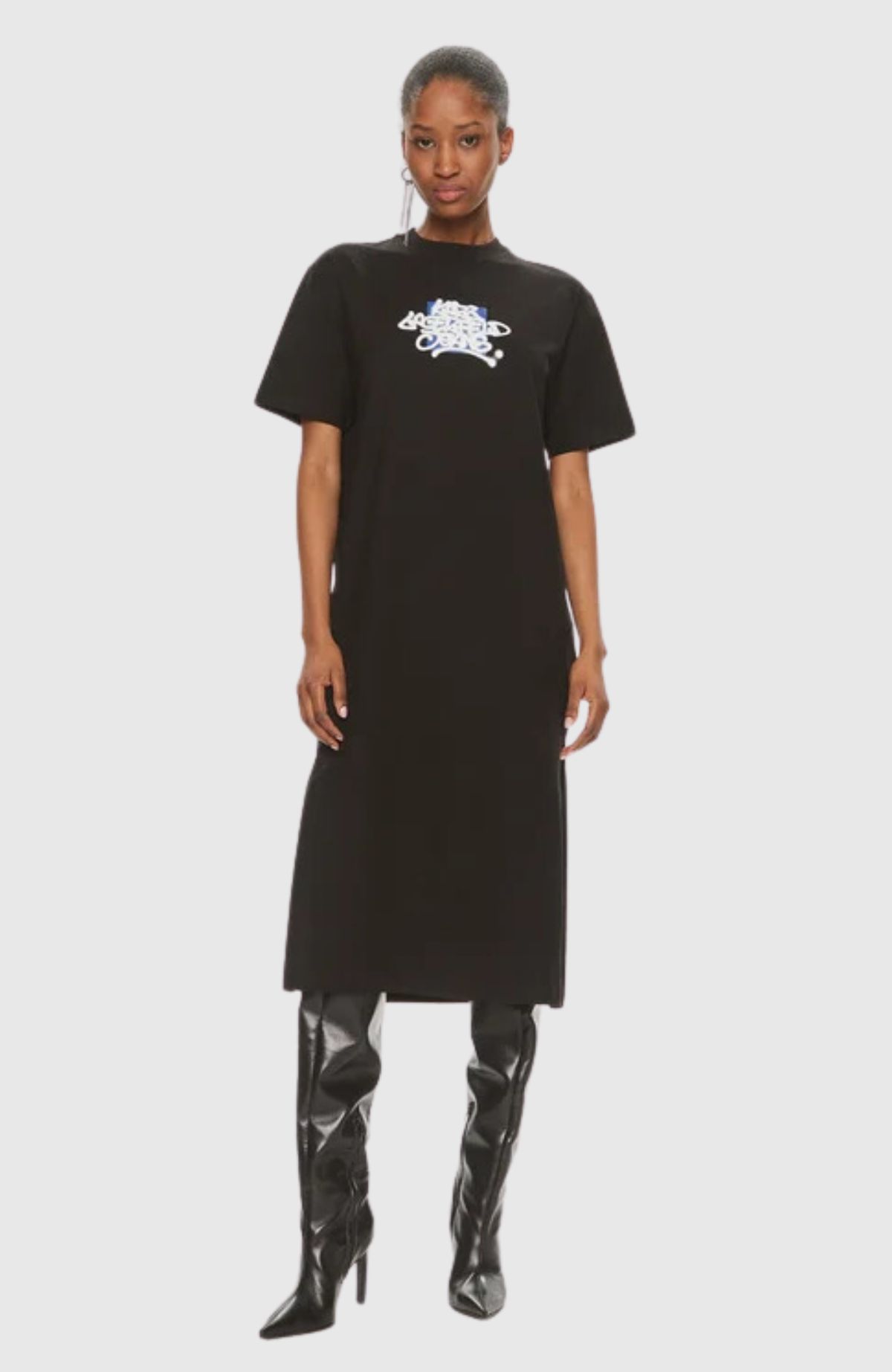 KLJ Sslv Graffiti Tee Dress