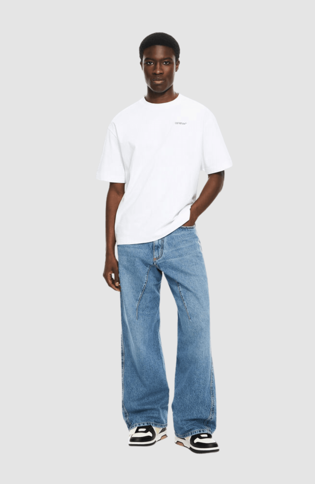 Half Arrow Twisted  Flare Jeans