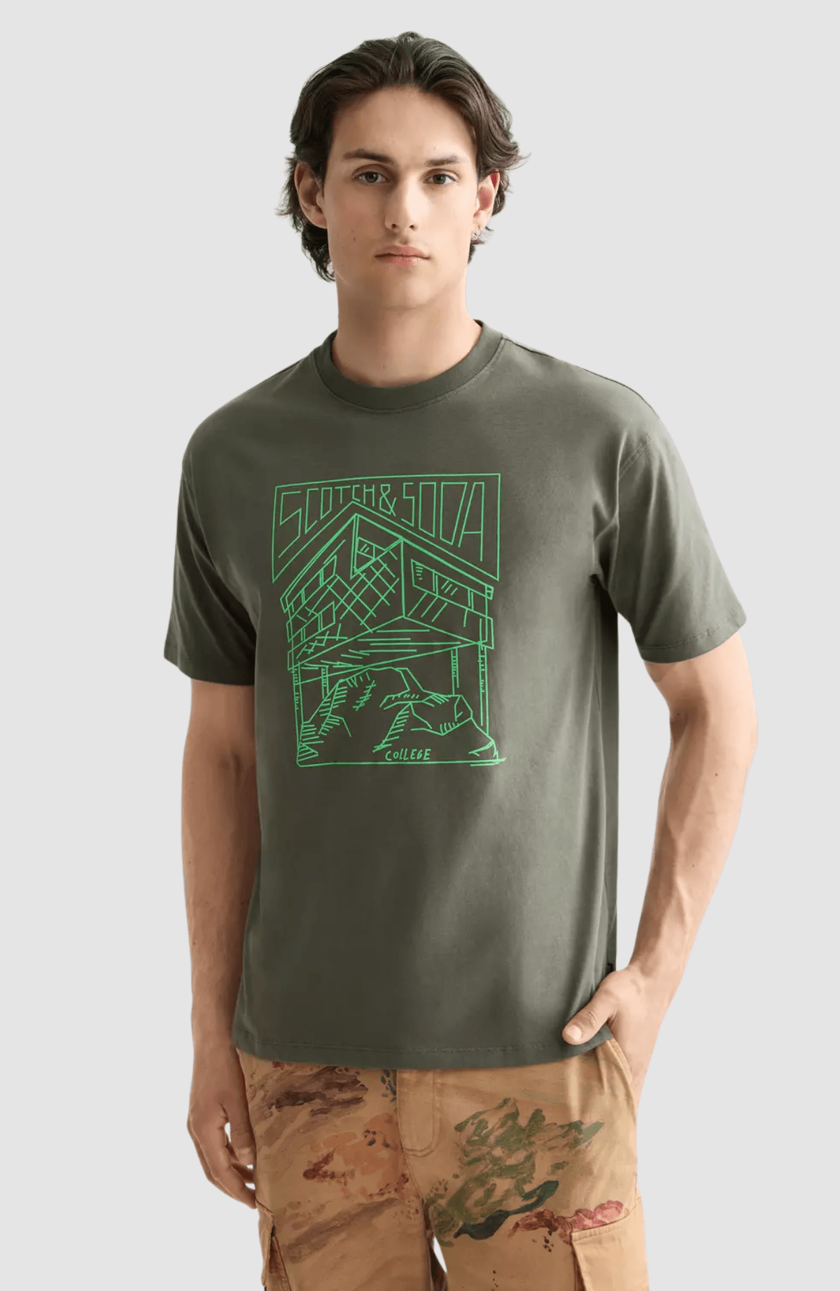 Relaxed Fit Scotch & Soda Logo T-shirt