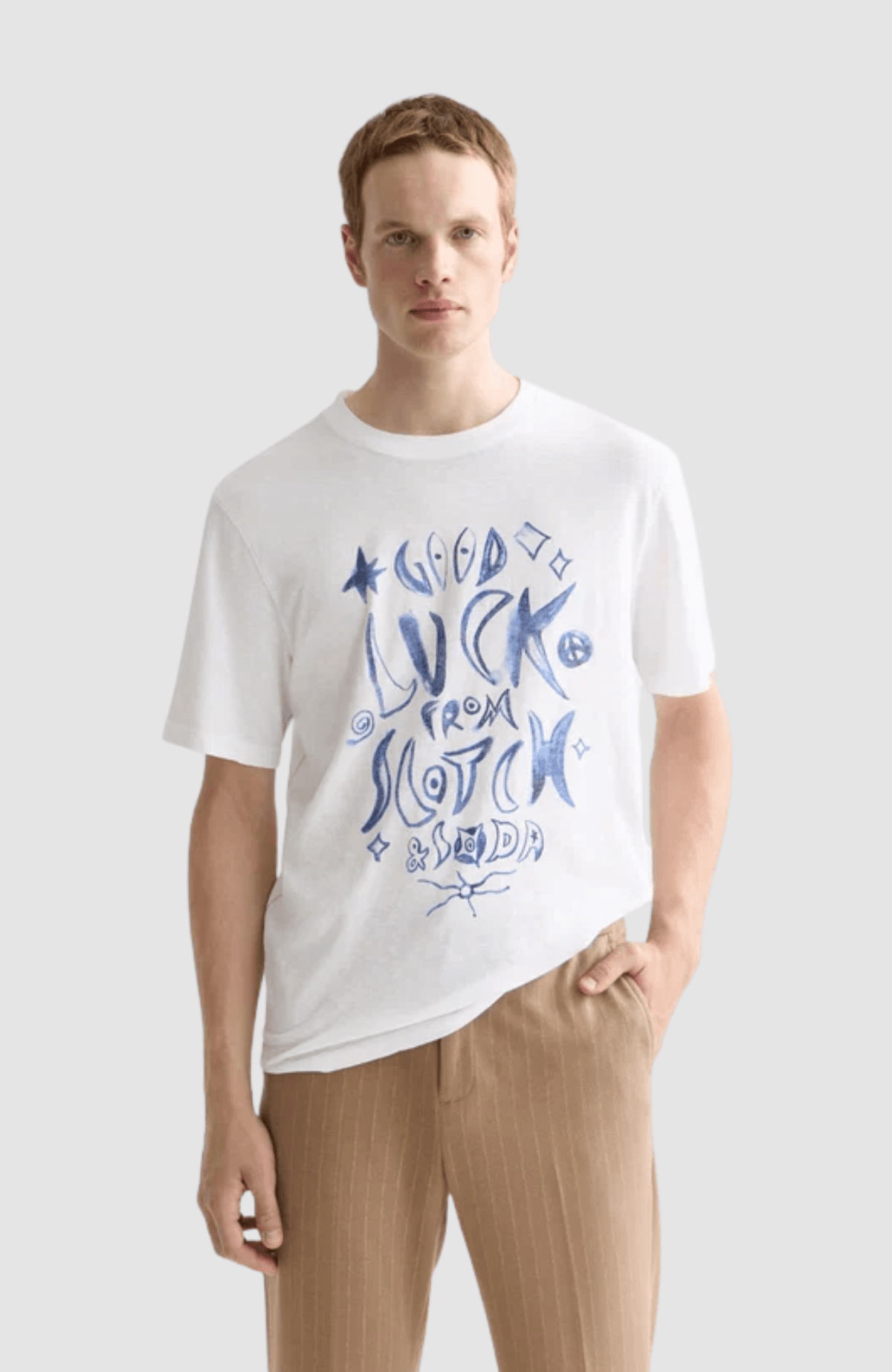 Washed graphic regular-fit T-shirt