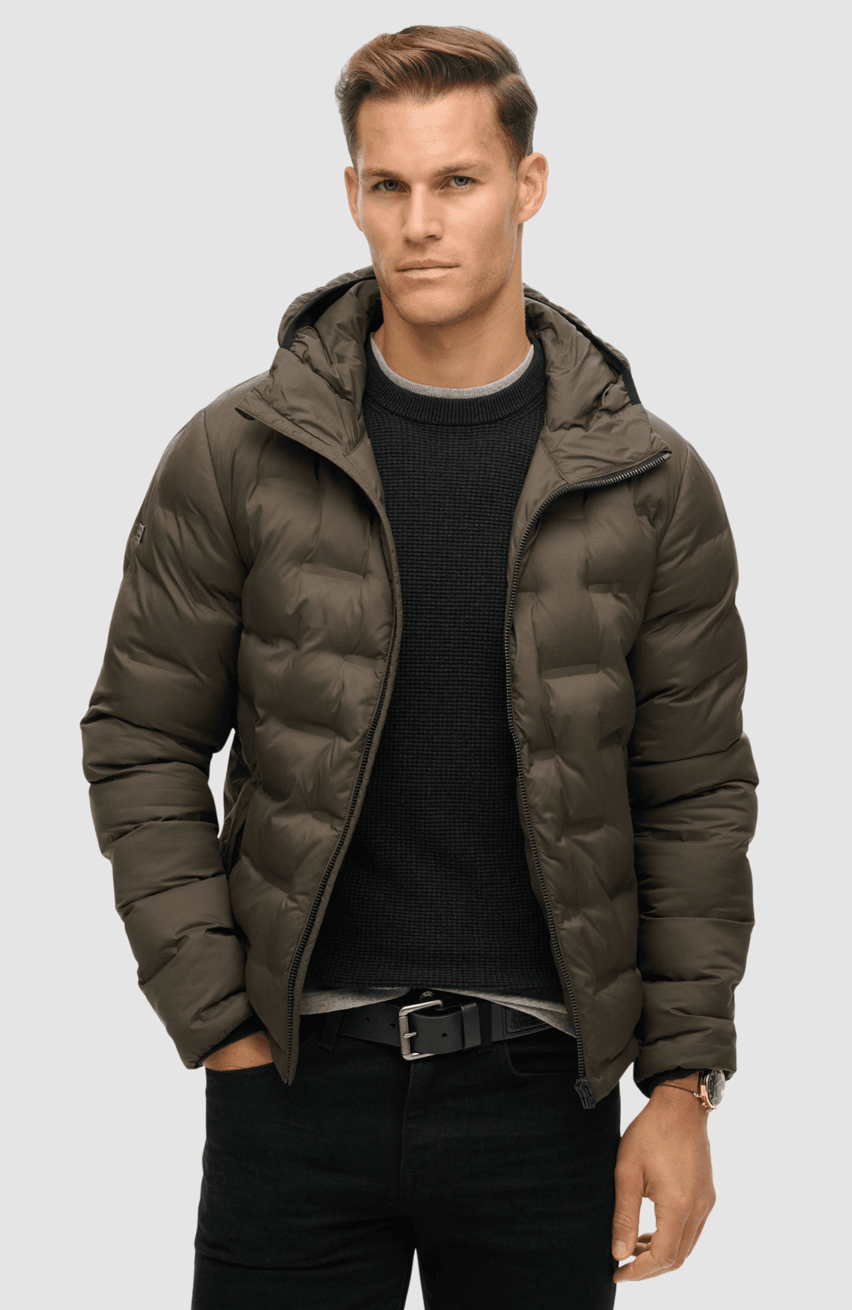 Hooded Quilted Puffer Coat