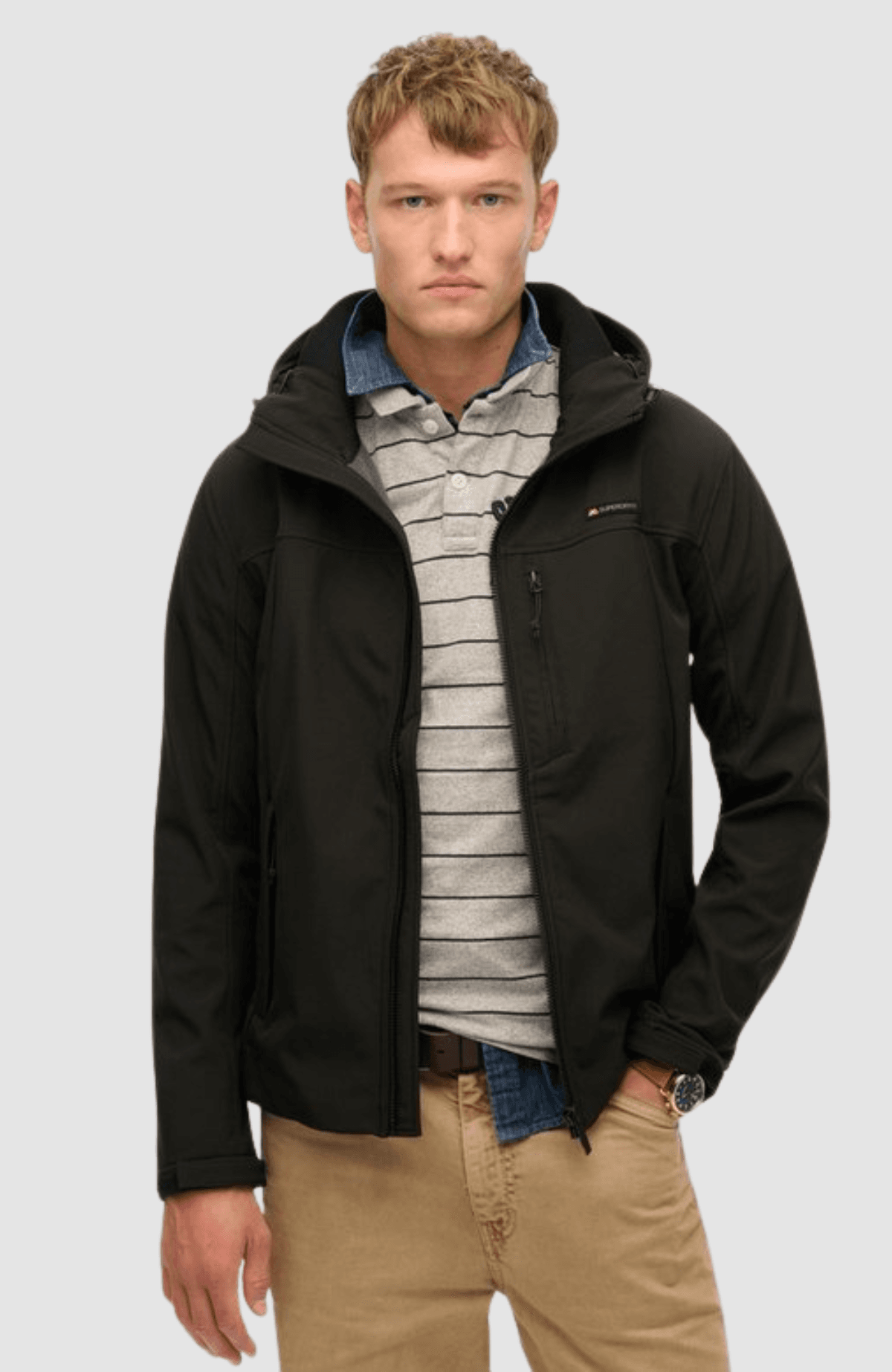 Hooded Soft Shell Trekker Jkt