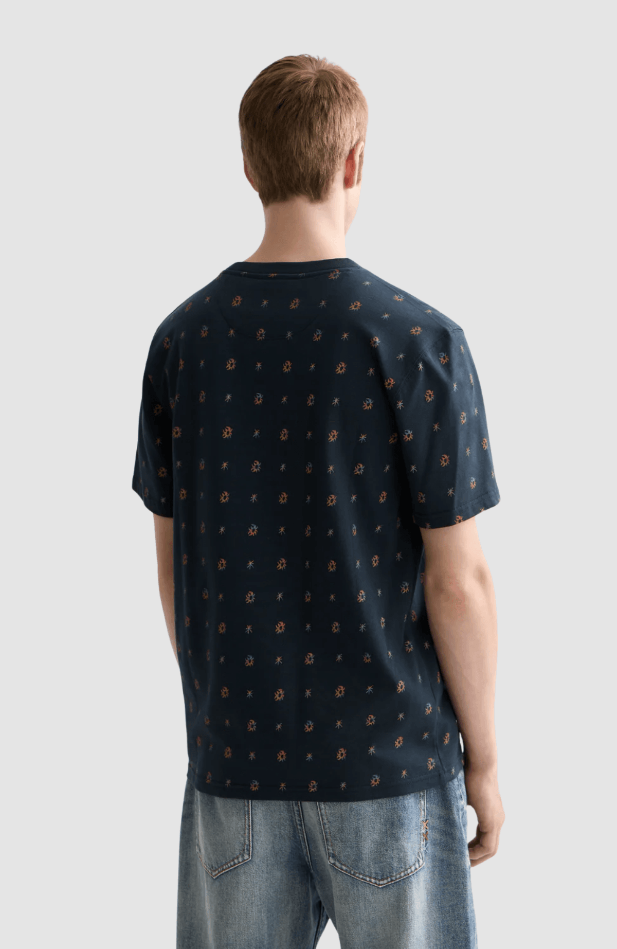 Micro-printed regular-fit T-shirt
