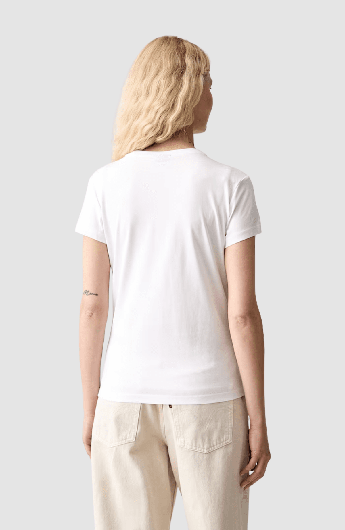 Klj Slim Tee Flocked Floral