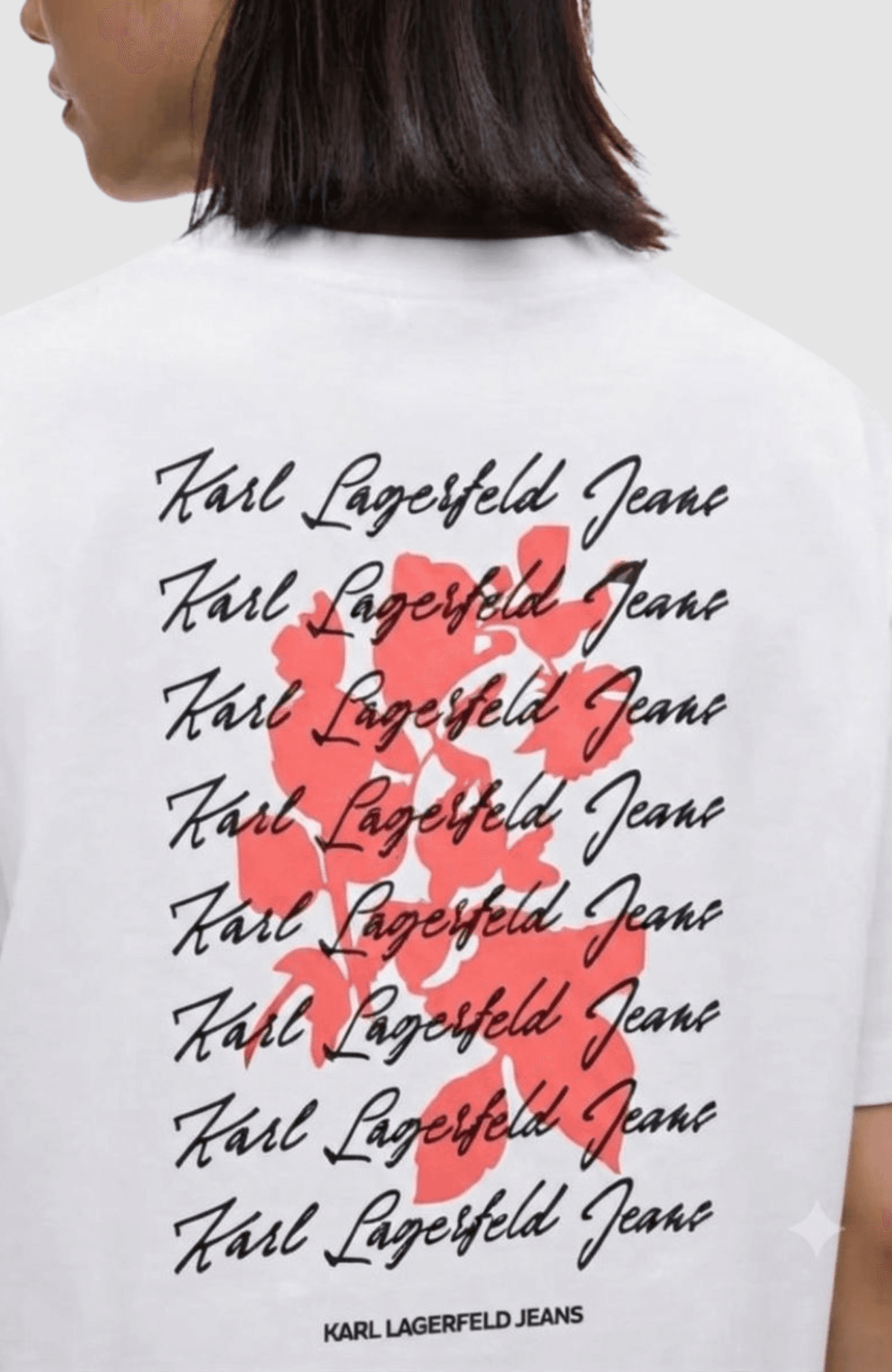 Klj Regular Tee Flocked Floral