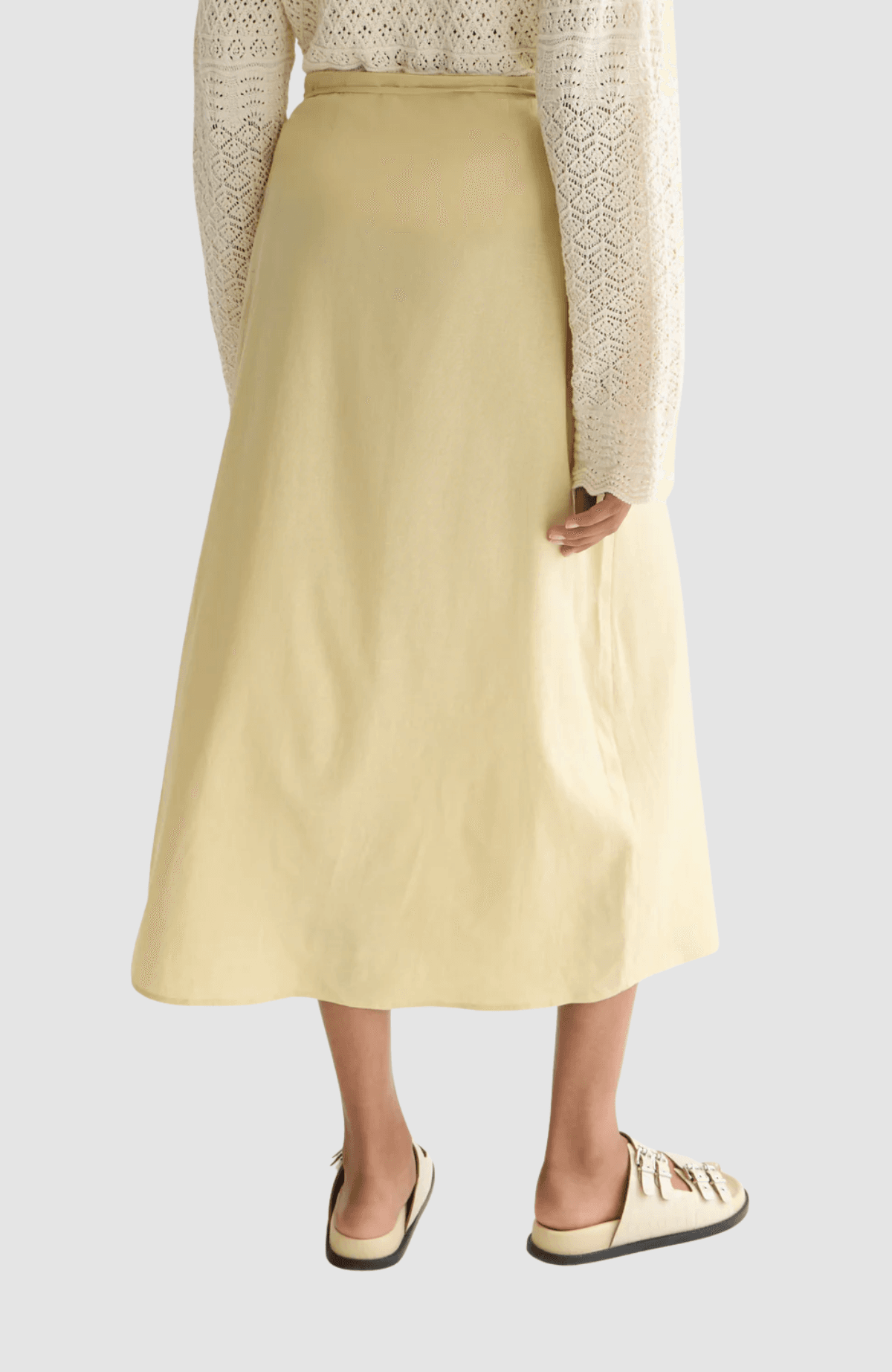 Linen wrap skirt