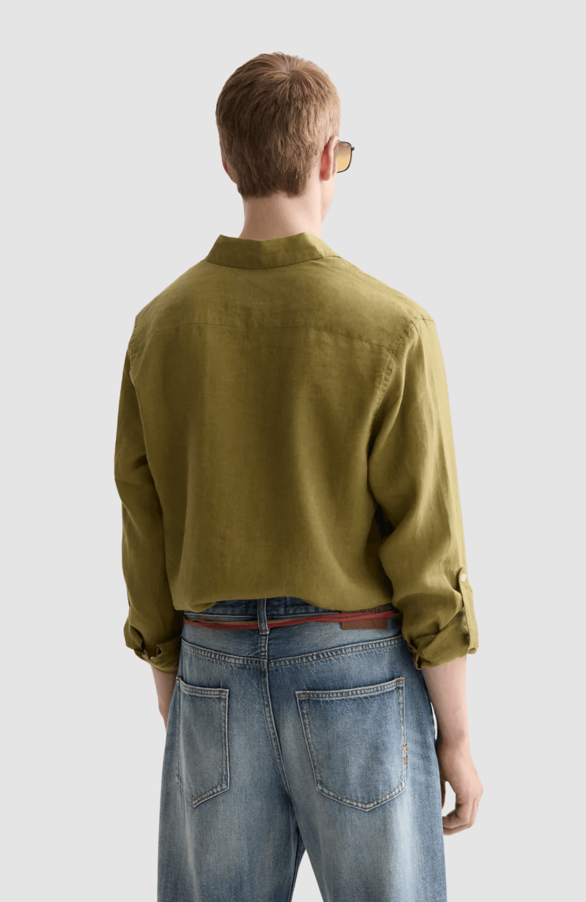 Seasonal core linen regular-fit shirt