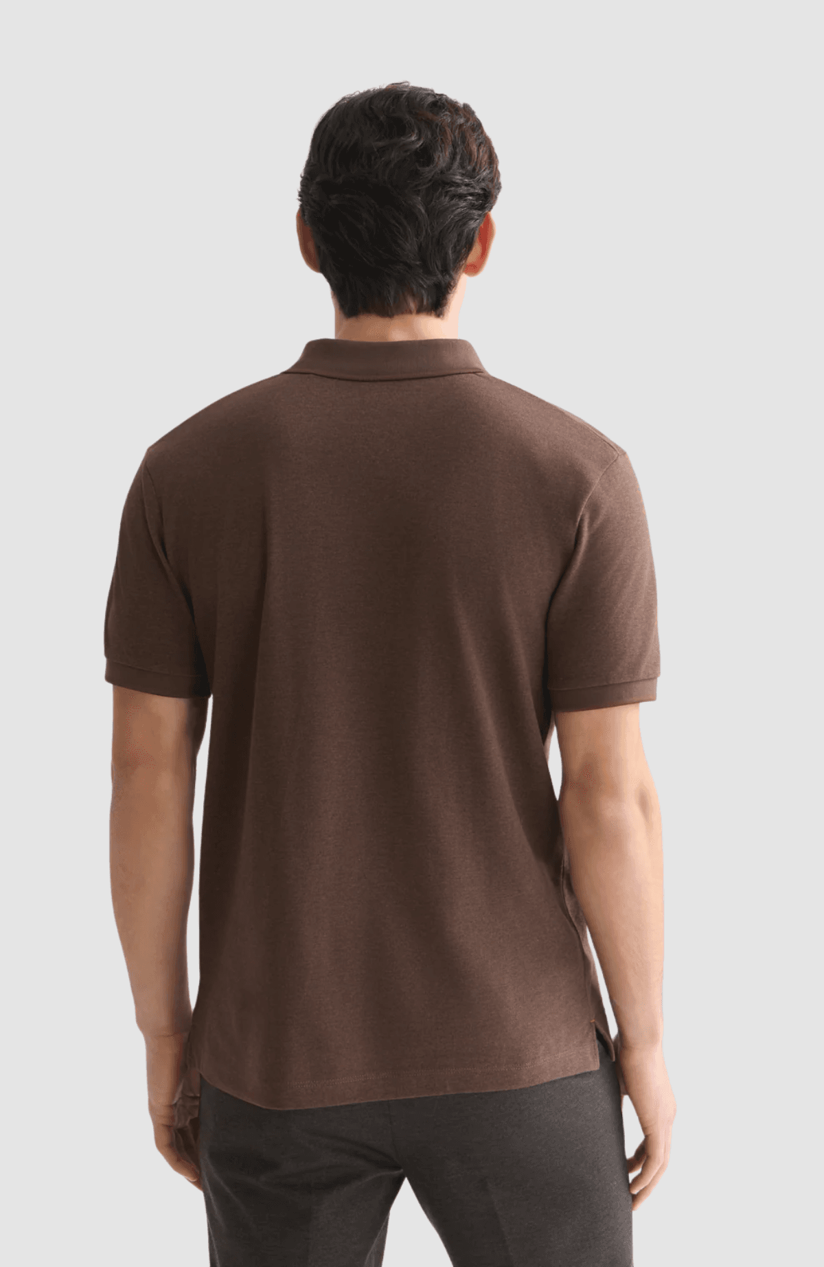 Melange chest logo regularfit polo