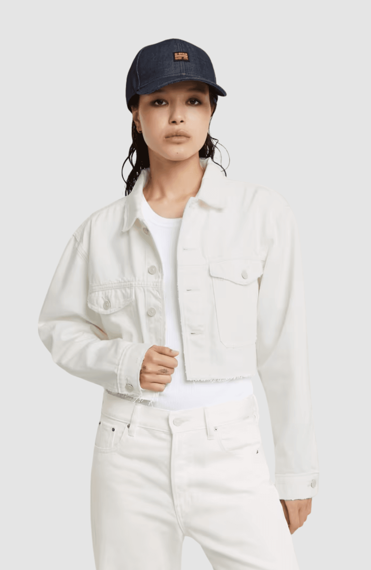 Cropped Wander jacket destroyed wmn