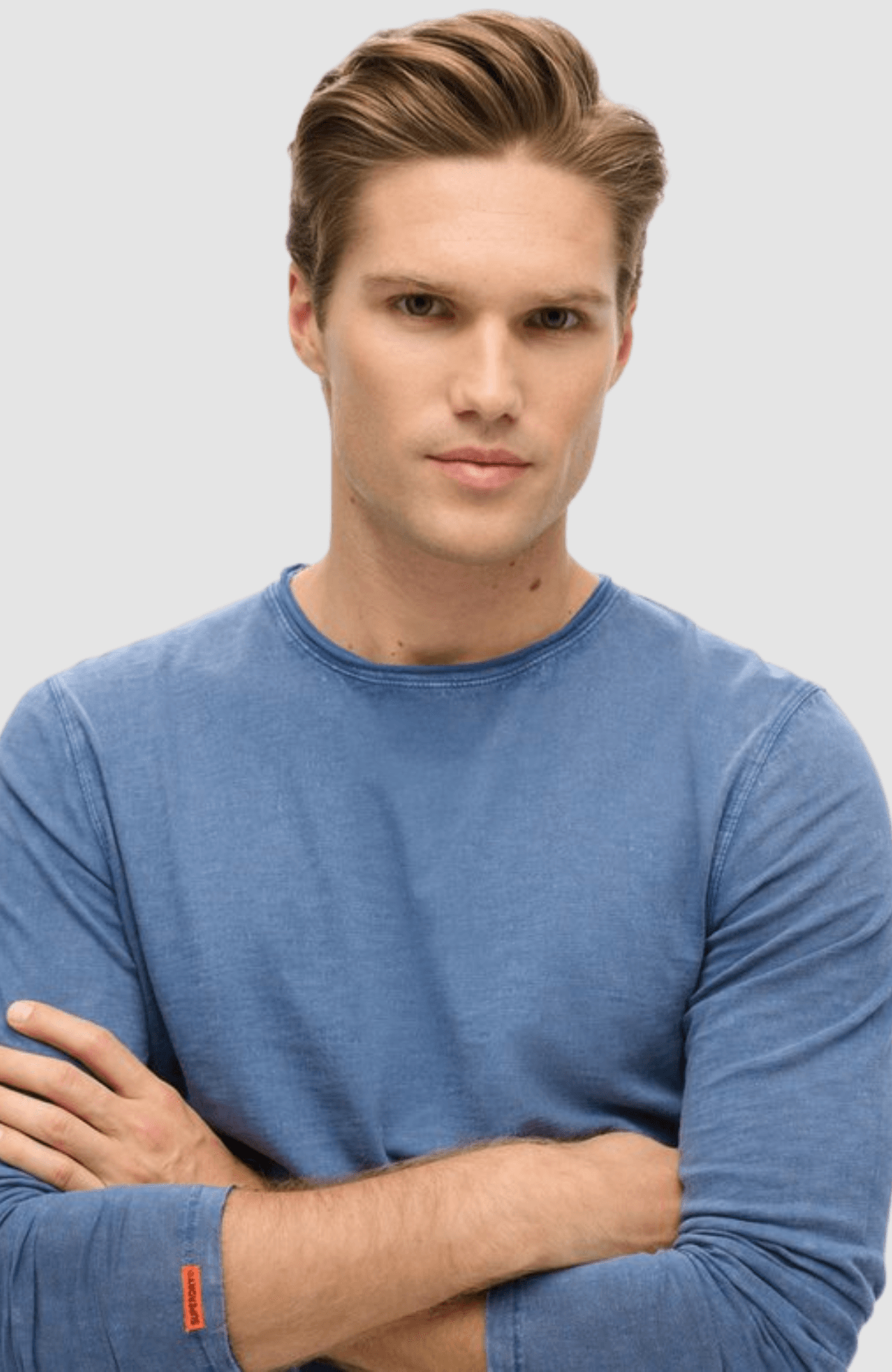 RAW EDGE SLUB LS TOP