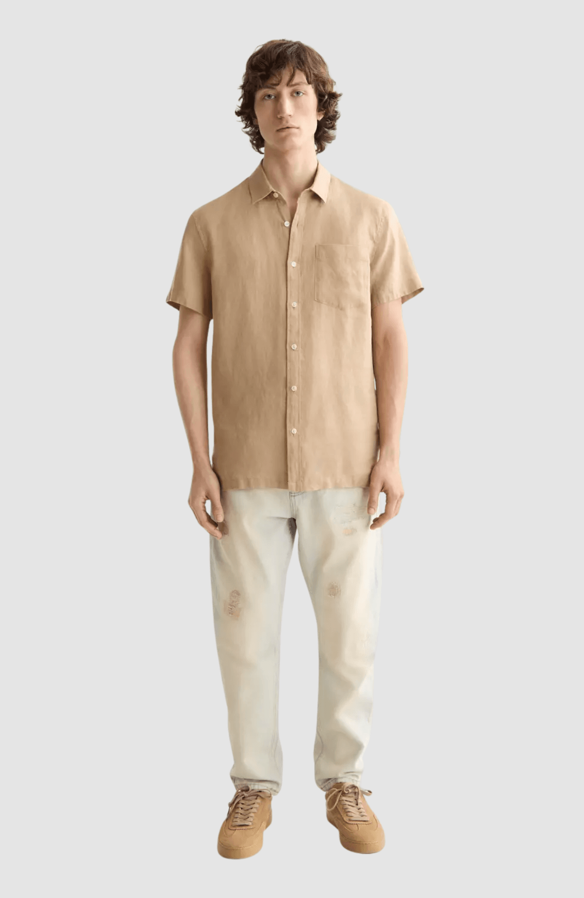 Core Seasonal - Regular-Fit Short-Sleeved Linen Shirt