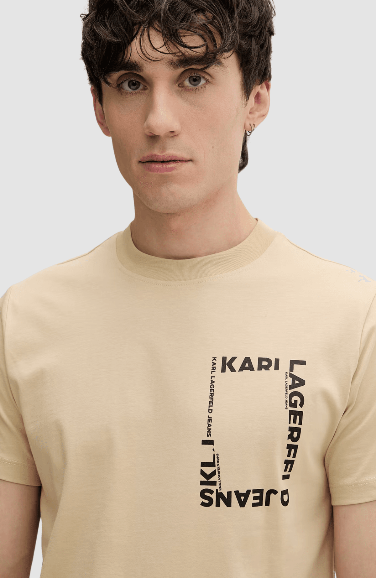 KLJ Slim Ss Frame Logo Tee