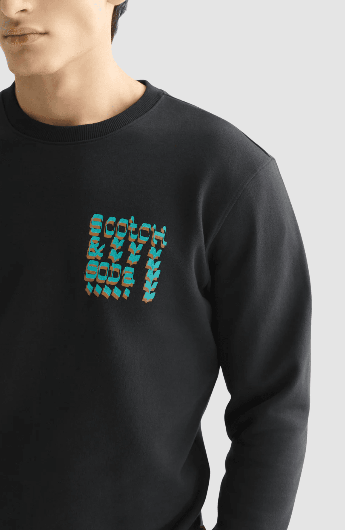 Front and back artwork regularfit sweatshirt