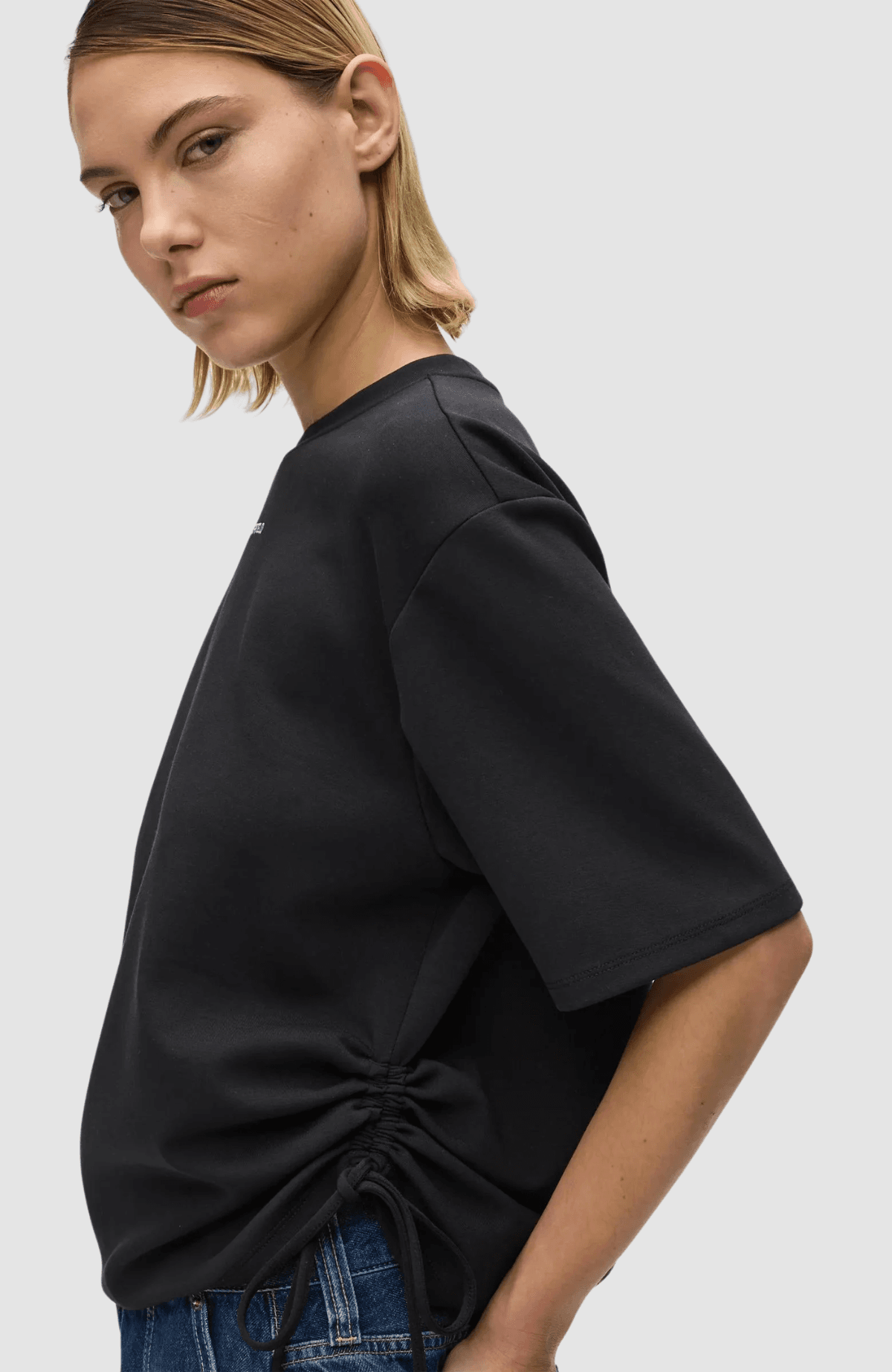 KLJ Reg Tie Detail Tee