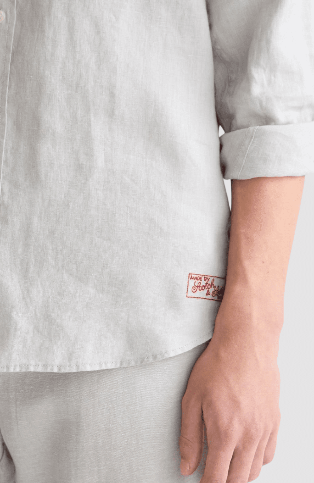 Seasonal core linen regularfit shirt