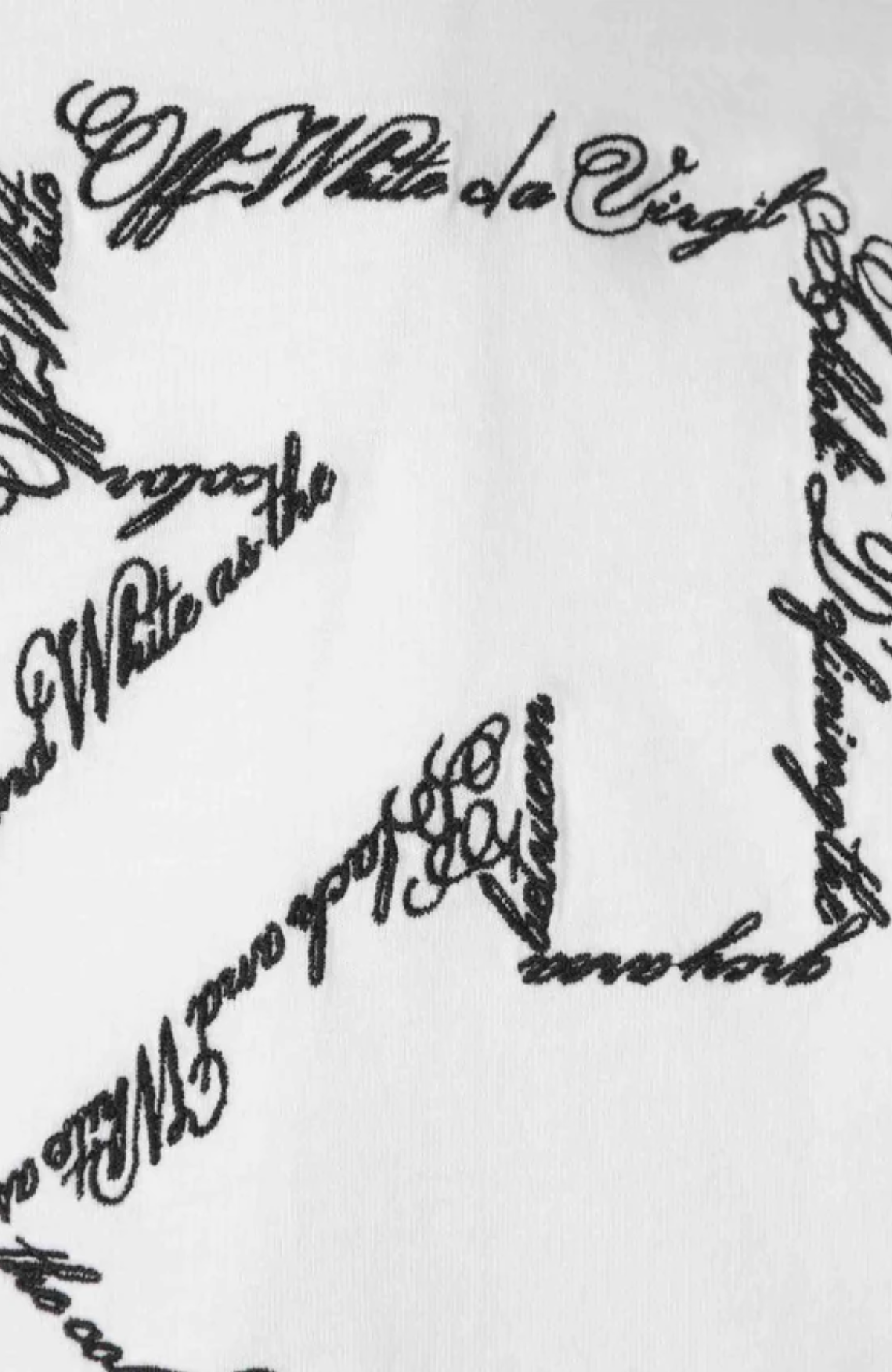 Embr Arrow Script Crop Tee White