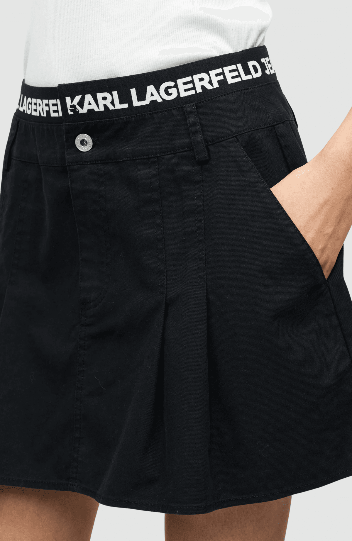 KLJ Pleated Logo Skirt