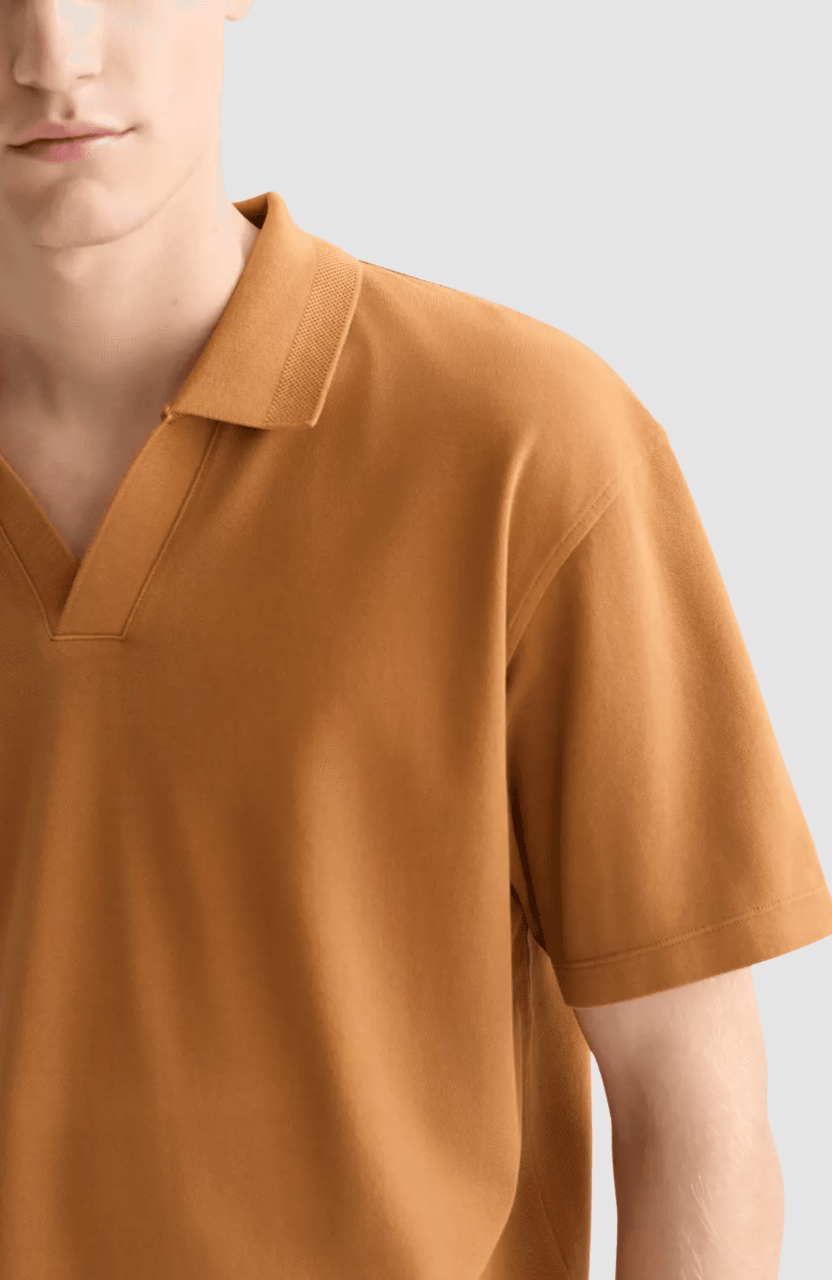 3 crosses pique relaxedfit garmentdyed polo