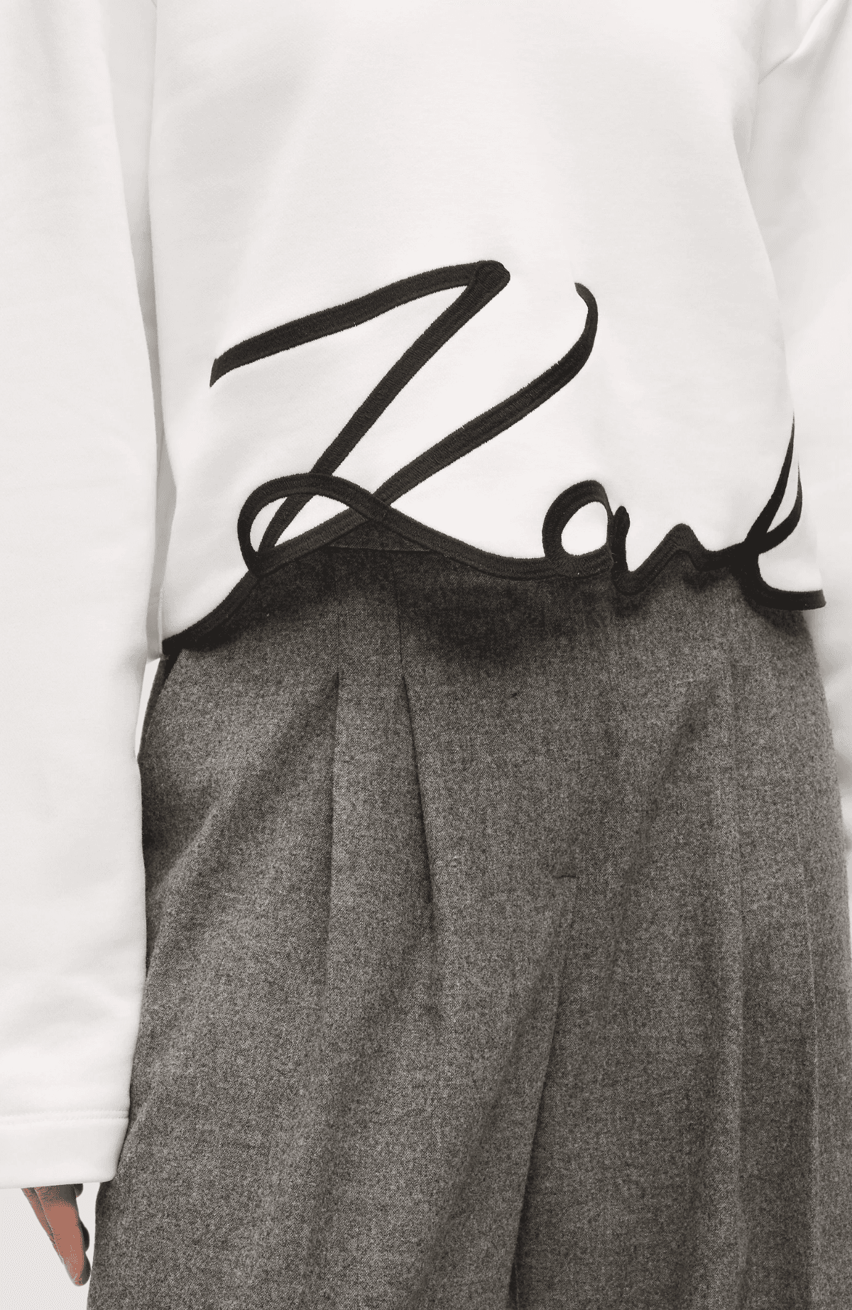 Karl Signature Hem Hoodie
