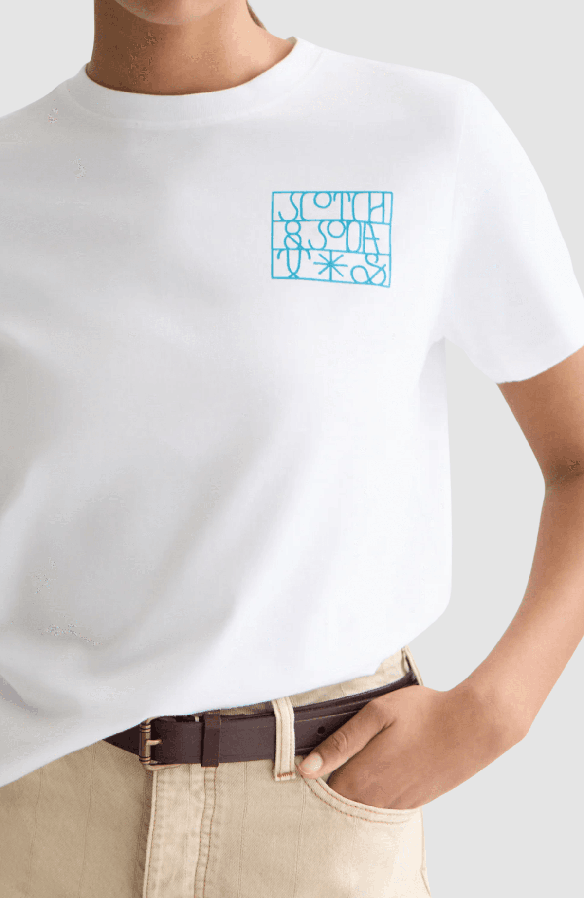 Small artwork regular-fit T-shirt